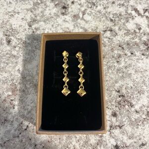 Monet Gold Dangle Earrings